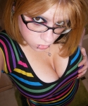 Busty alt girlfriend taking selfies as she teases with her big natural tits for her boyfriend 