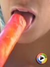 Jenna teases with a popsicle